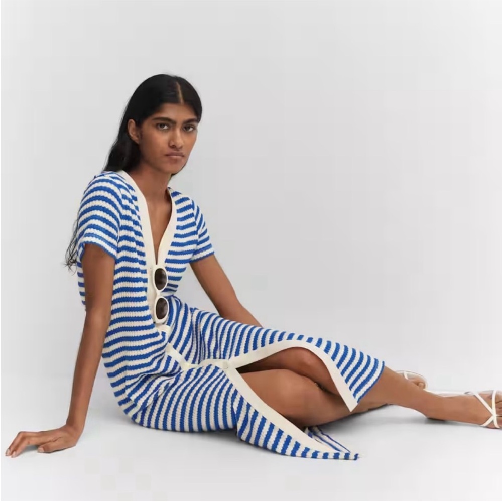 Mango Women’s Striped Jersey Dress